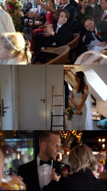Je ziet op je trouwdag niet alles als bruidspaar. Ik doe m’n best als trouwvideograaf om al die momenten wel te vangen, zodat je later de dag opnieuw kan beleven 💟