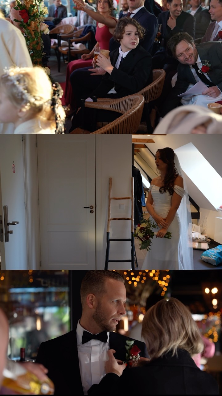 Je ziet op je trouwdag niet alles als bruidspaar. Ik doe m’n best als trouwvideograaf om al die momenten wel te vangen, zodat je later de dag opnieuw kan beleven 💟